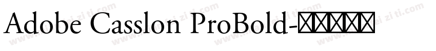 Adobe Casslon ProBold字体转换